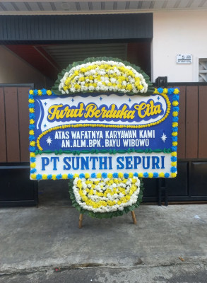 Papan Bunga Duka di Nioga